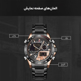 ساعت مچی عقربه ای مردانه نیوی فورس مدل NF9171M -RG-RG-B