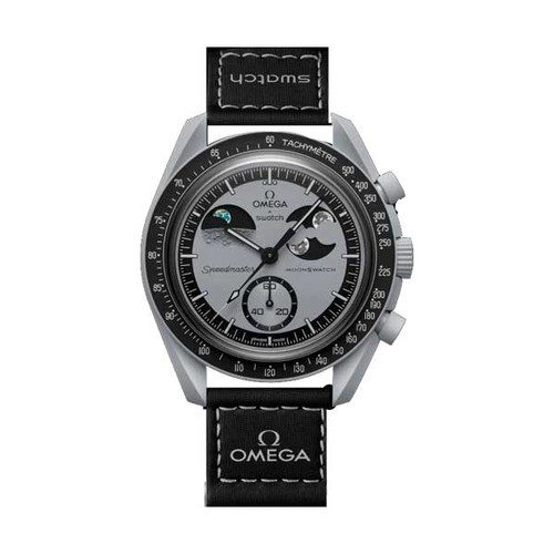 ساعت مچی امگا سواچ سه موتور فعال مدل MISSION TO THE EARTH – EARTHPHASE SO33M700